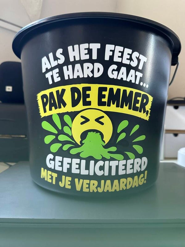 Kost emmer met smile