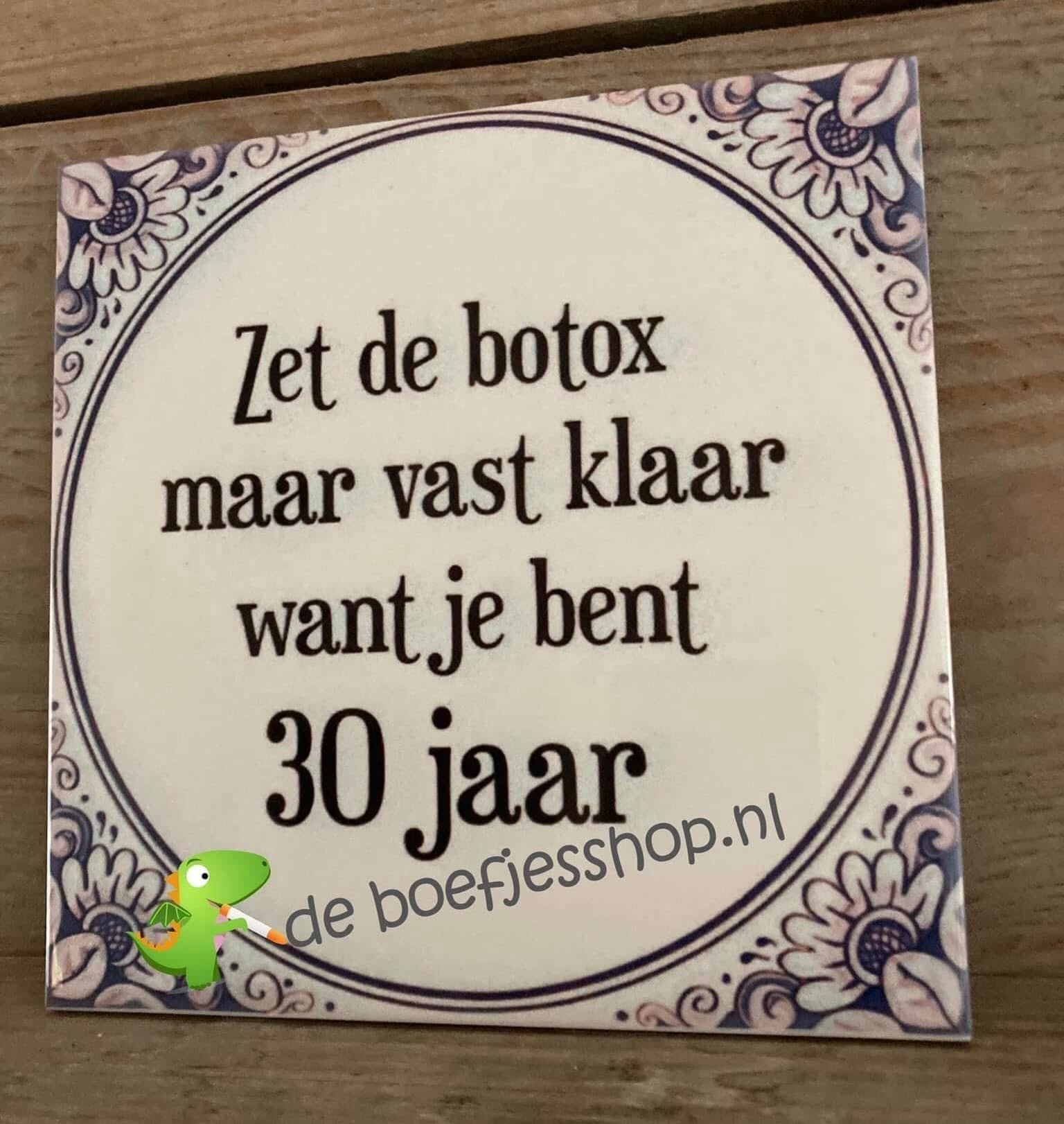 Botox tegeltje