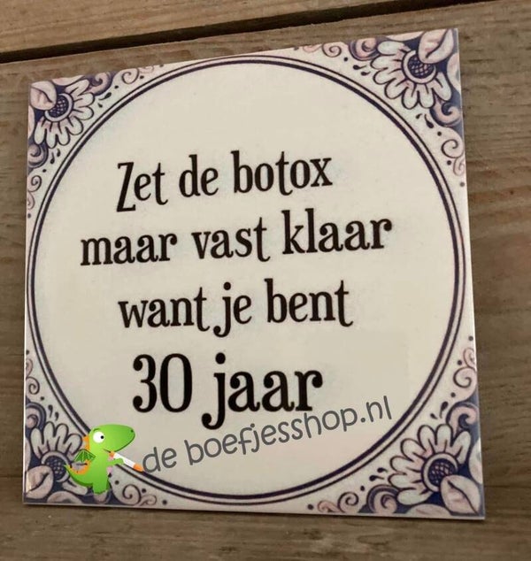 Botox tegeltje