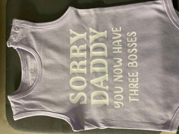 Sorry daddy romper