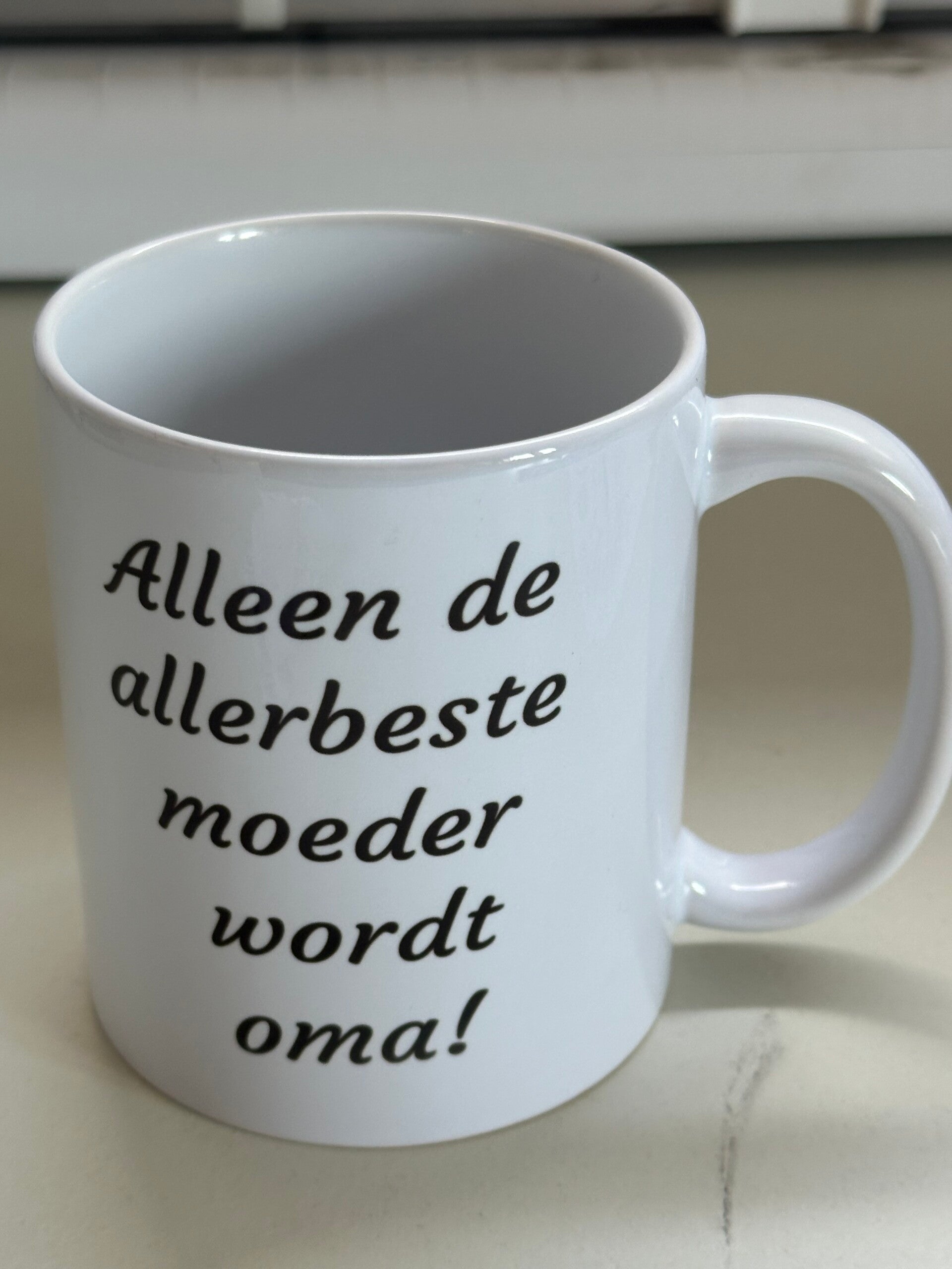 Mok alleen de allerbeste moeder wordt oma