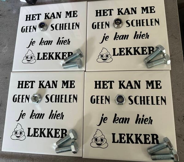 Wc / toilet tegeltje