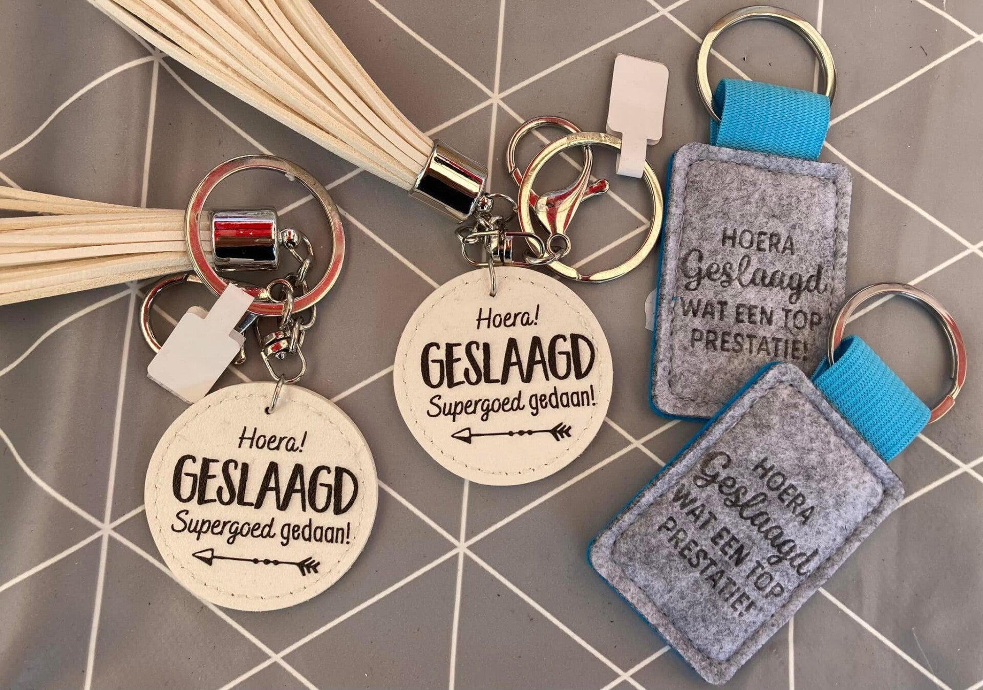 Geslaagd sleutel hanger