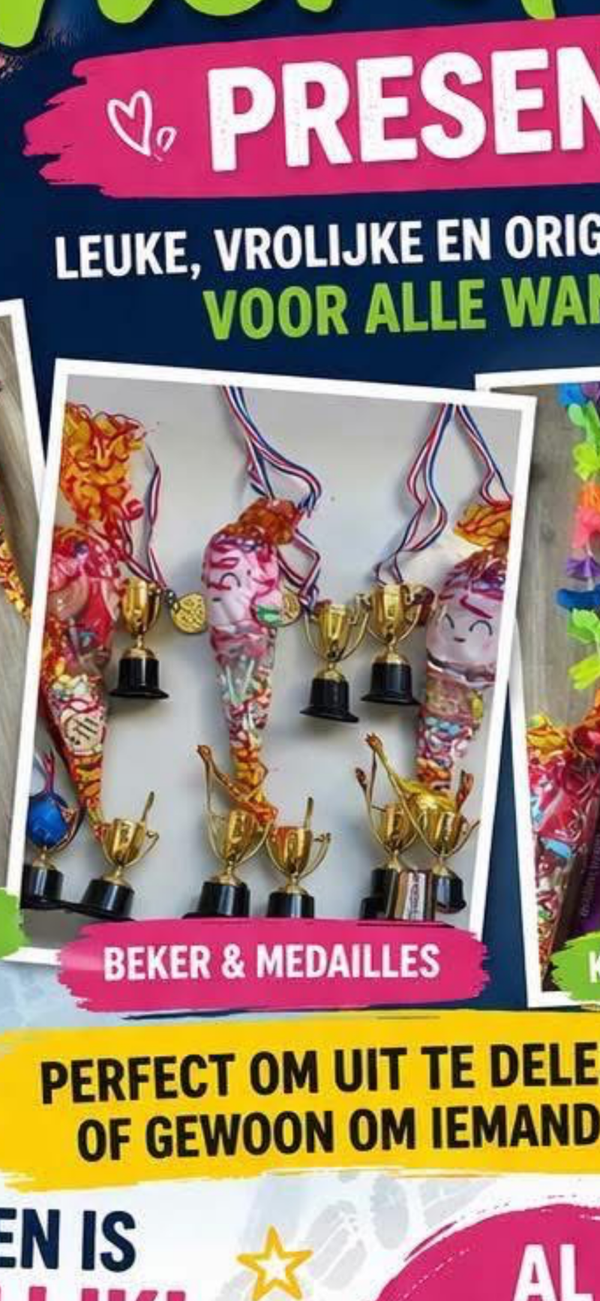 Snoep met mini kampioen bekertje
