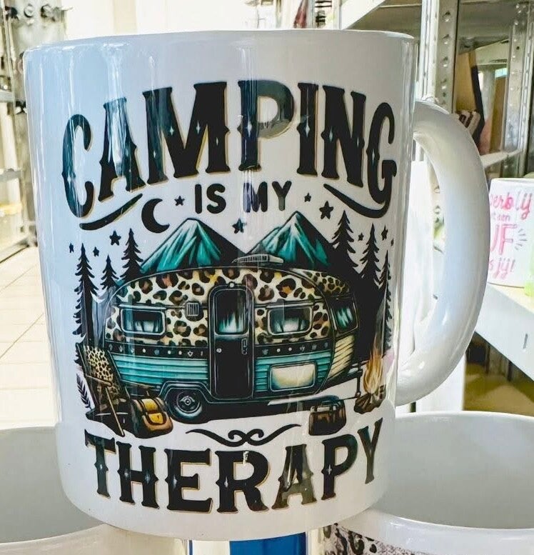 Camping is my therapie mok