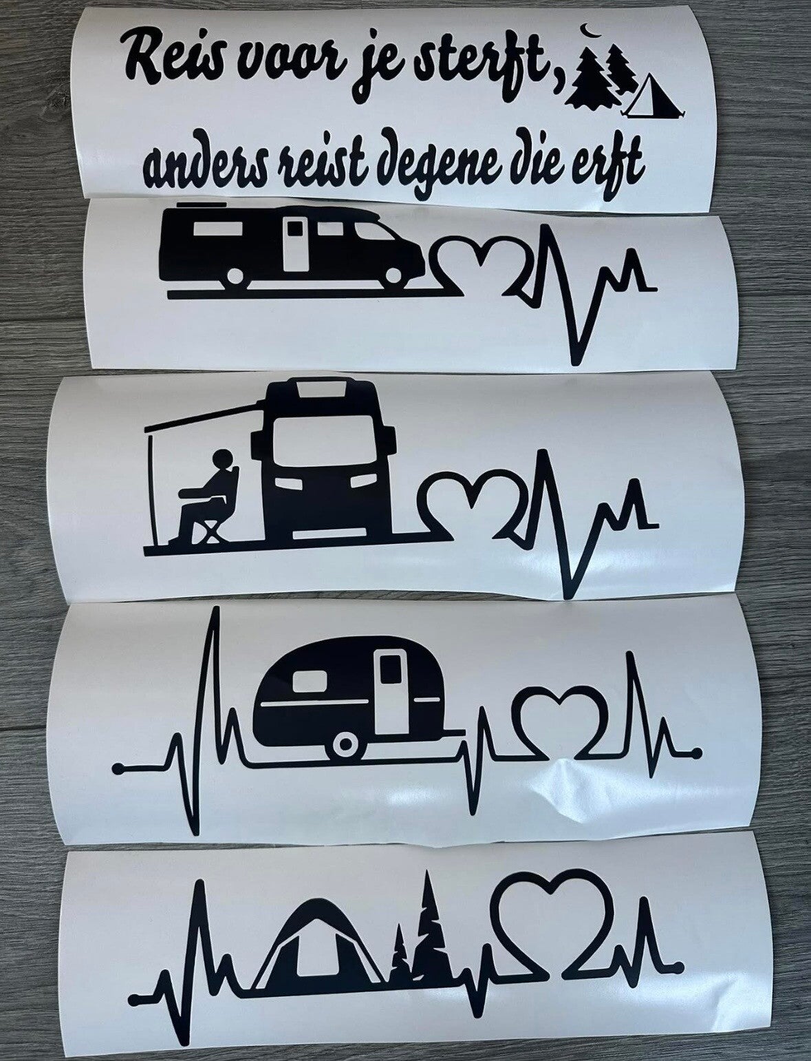 Camping stickers