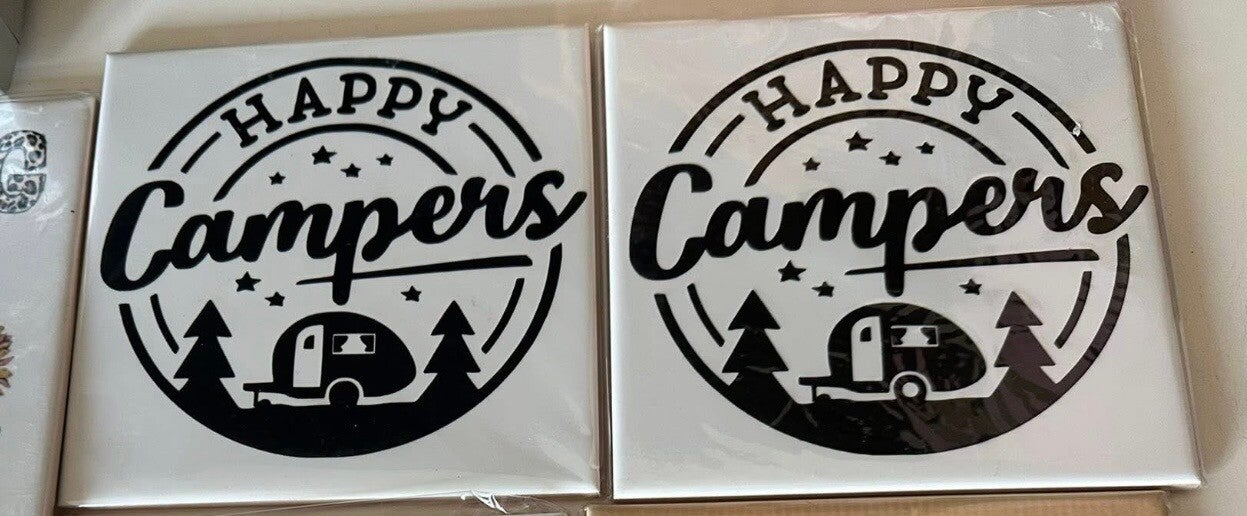 Happy campers tegeltje