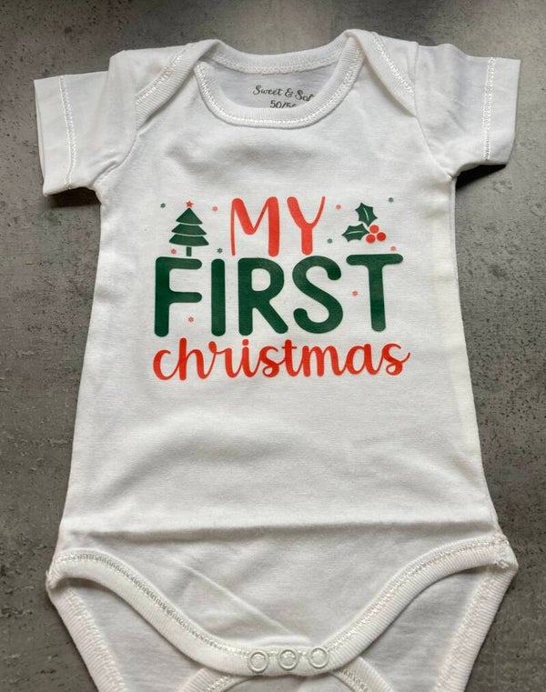 Mijn eerst kerst romper of slab