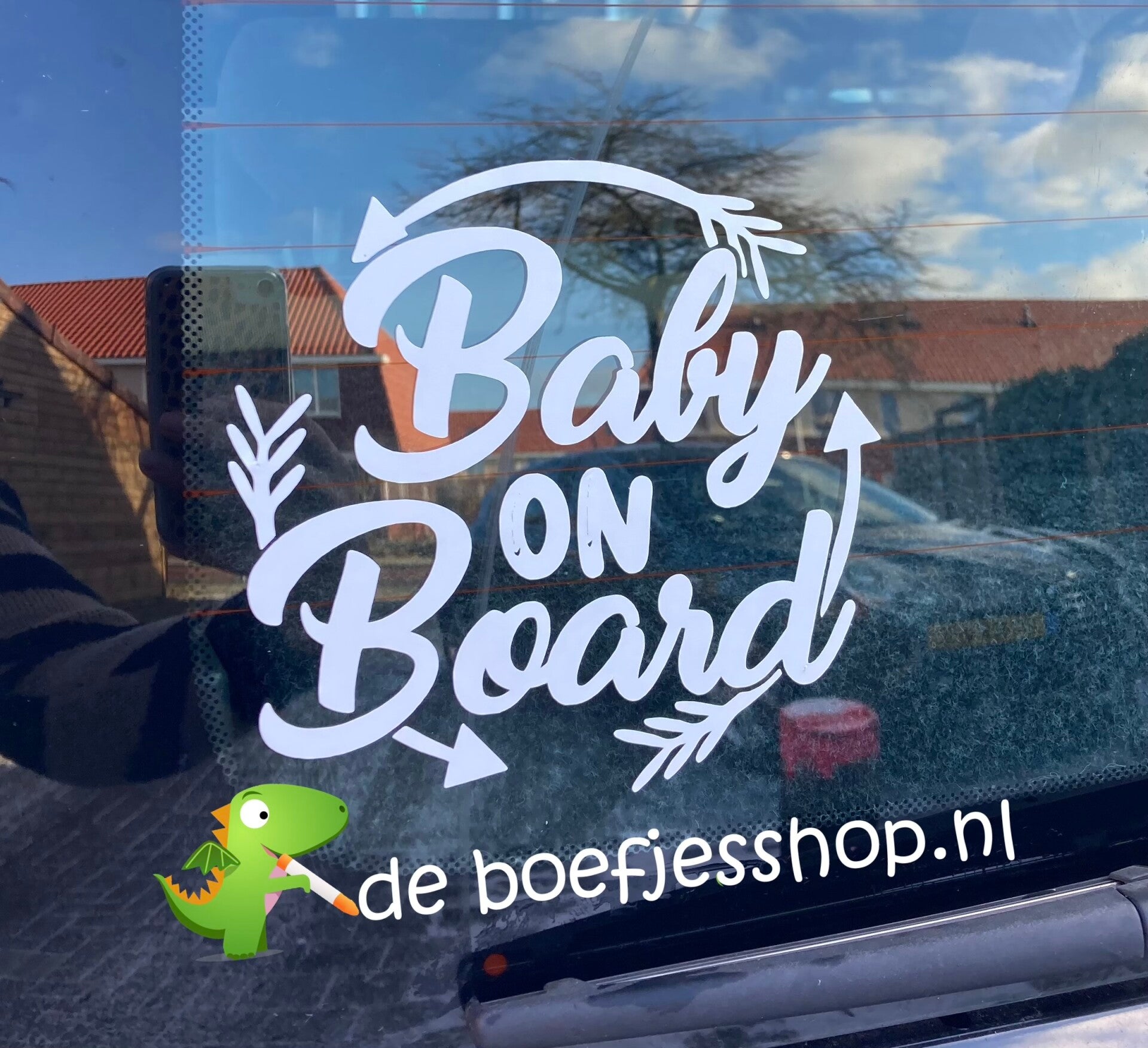 Baby on board sticker