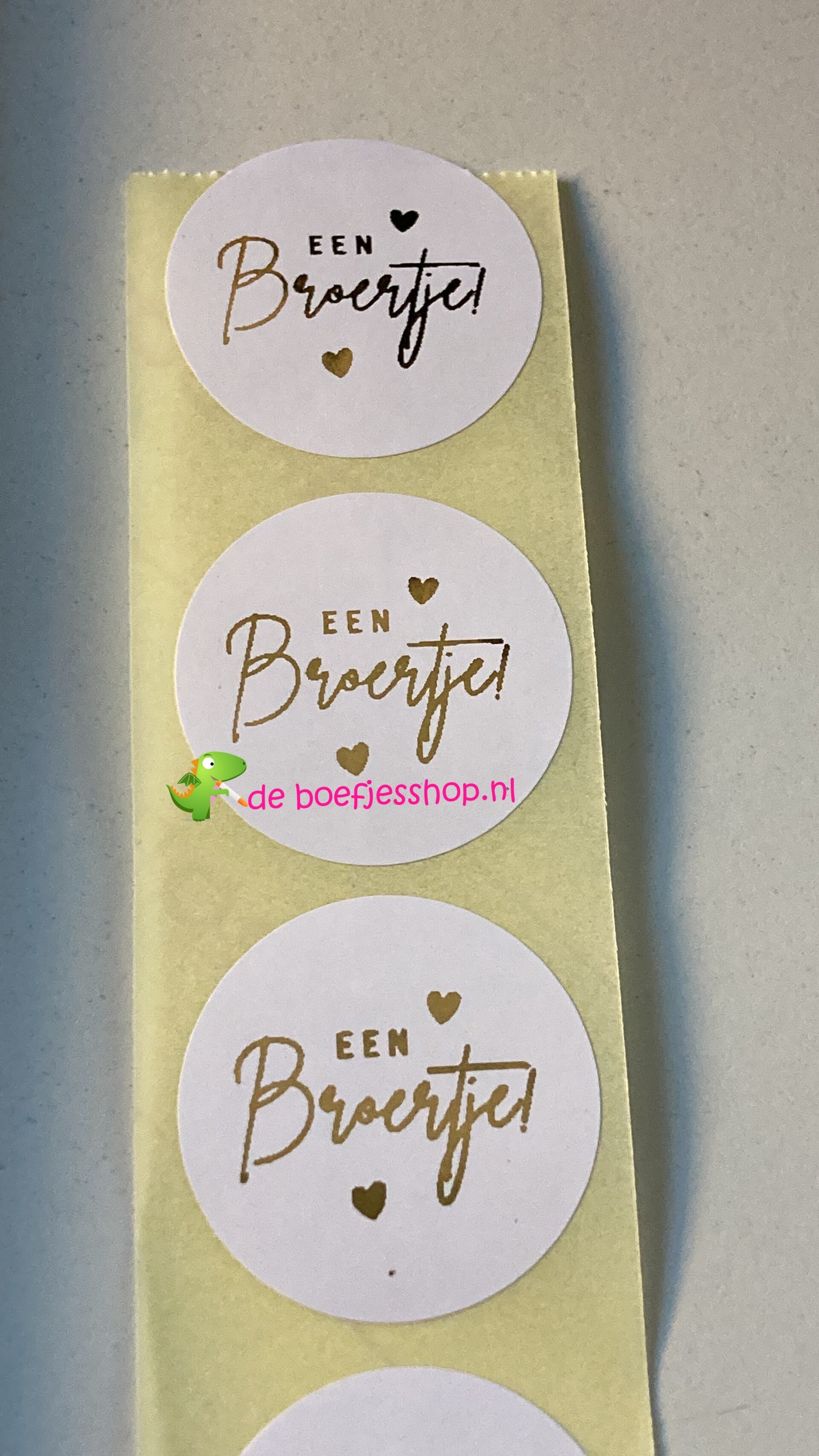 Sluitstickers een broertje