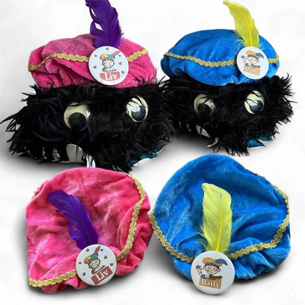 Pieten muts met button