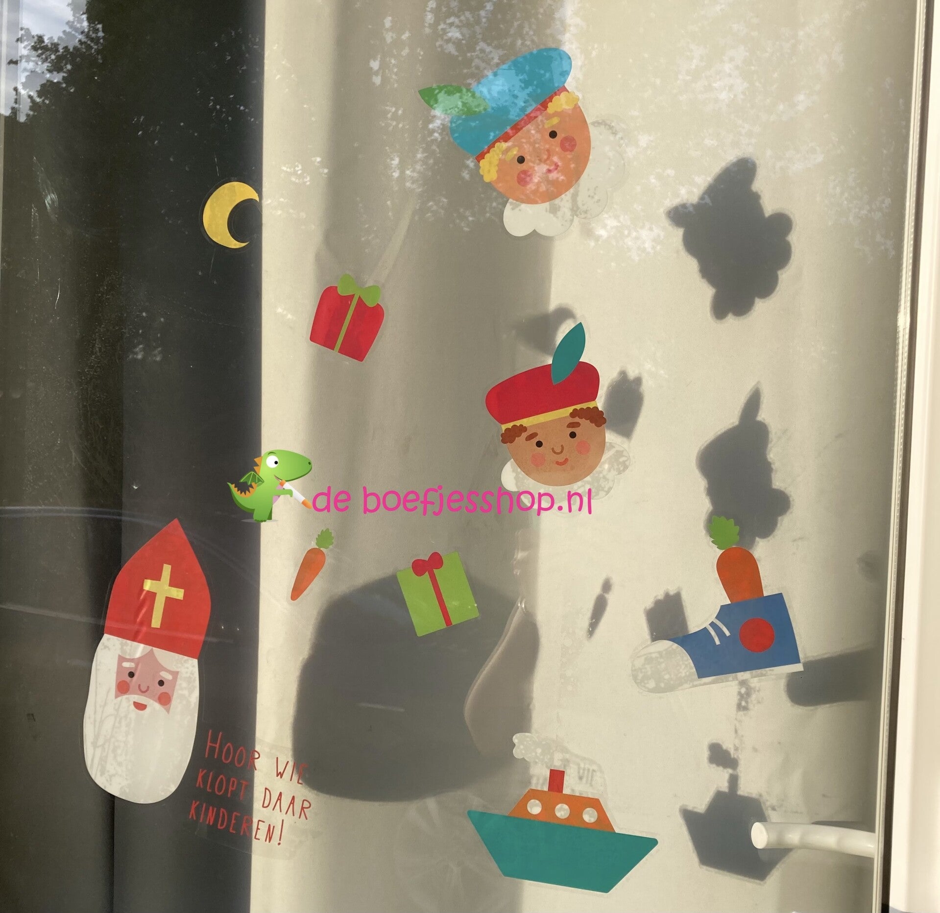 Sinterklaas herbruikbare stickers in het kleur.