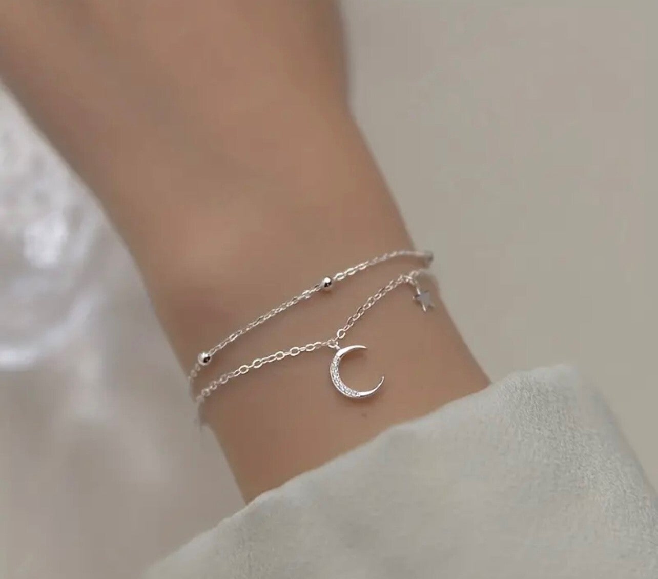 Armband met Maan en Sterren