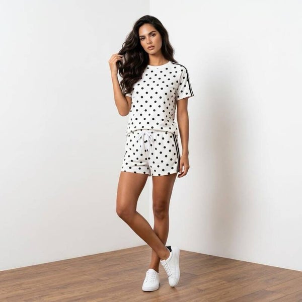 Pola Dot White Black Set - One Size