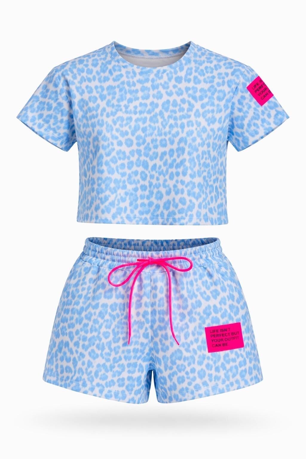 26192 Sia Comfy set Panterprint Blauw