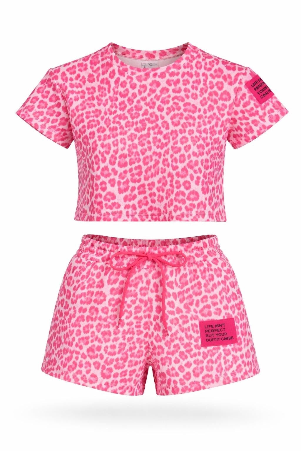 26194 Sia Comfy set Panterprint Donker roze