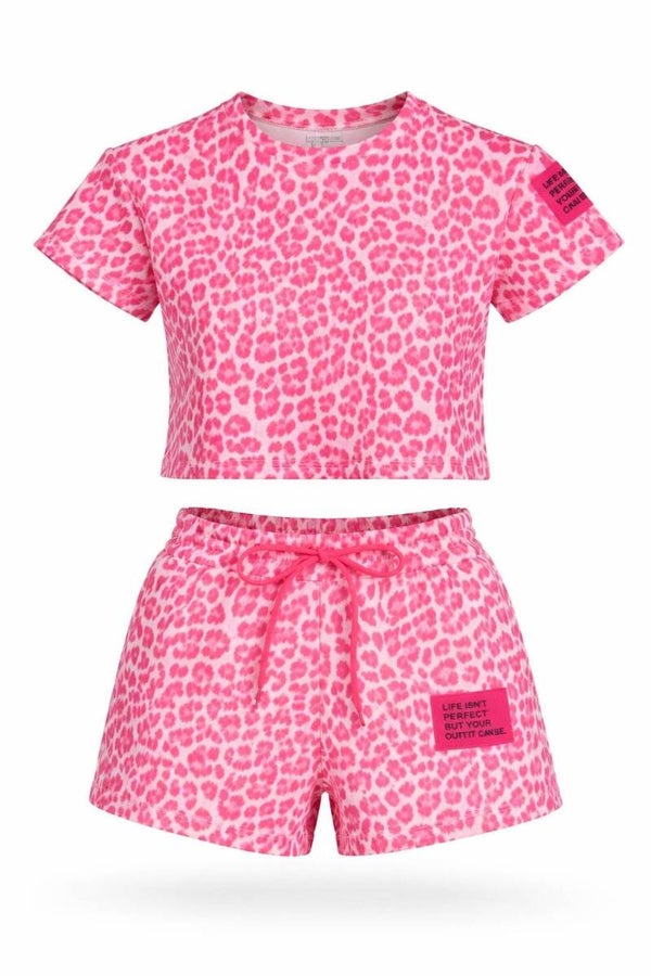 26194 Sia Comfy set Panterprint Donker roze