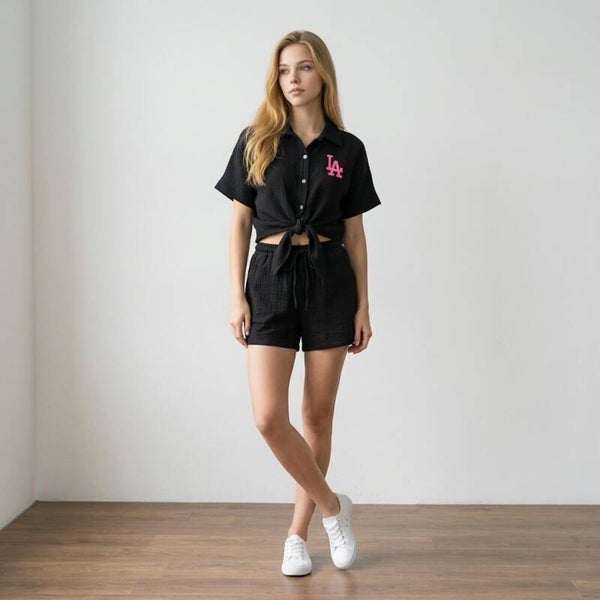 La classic black set 100% katoen one-size