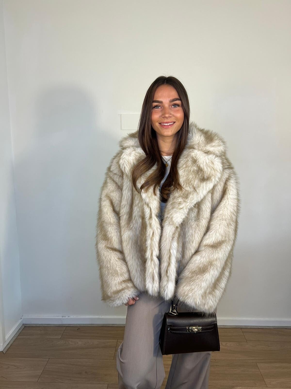 695 Bontjas Beige One size