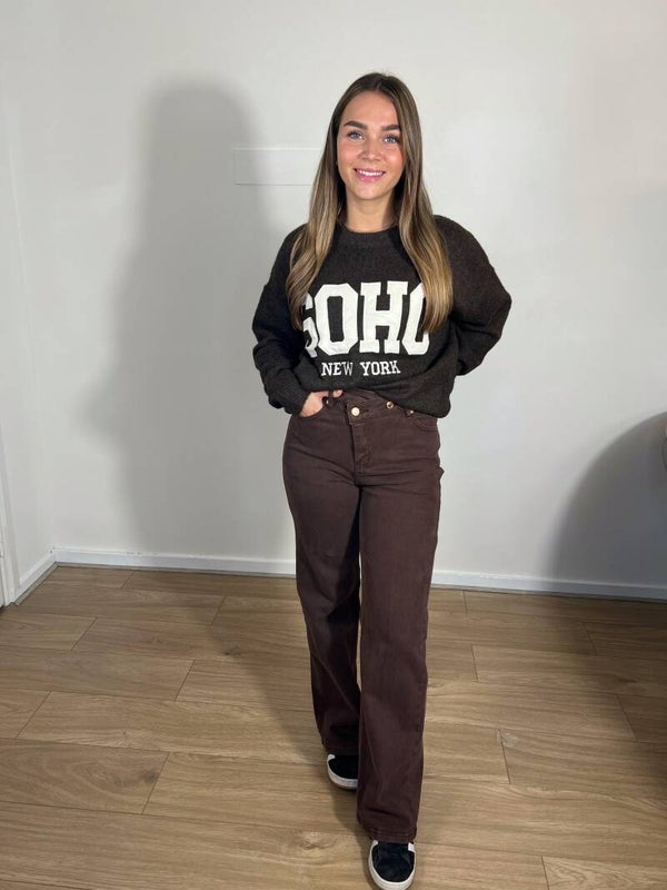 662 Soho trui Bruin
