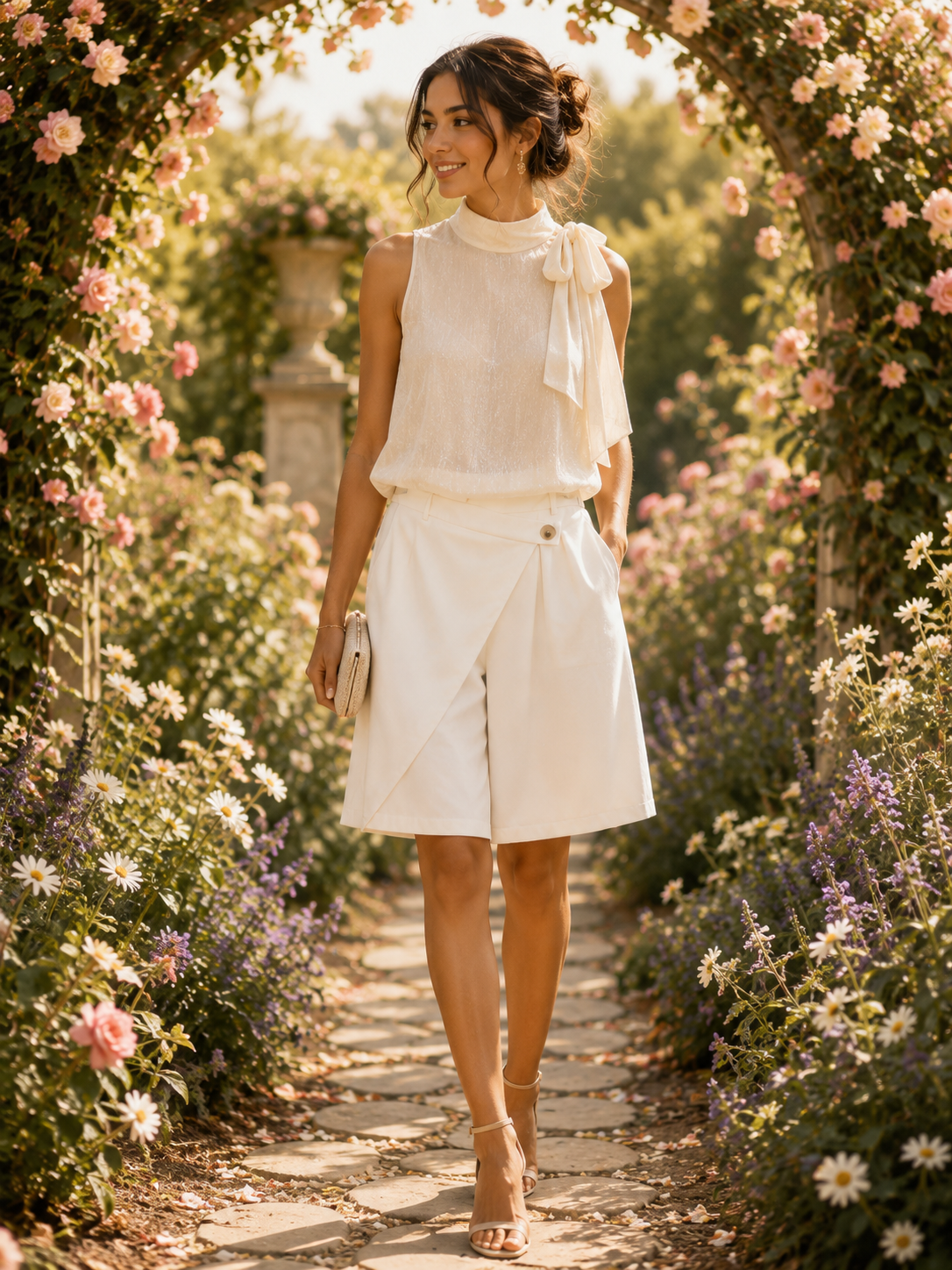 Elli white Créme Blouse
