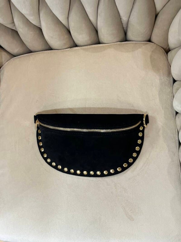 Crossbody bag studs zwart
