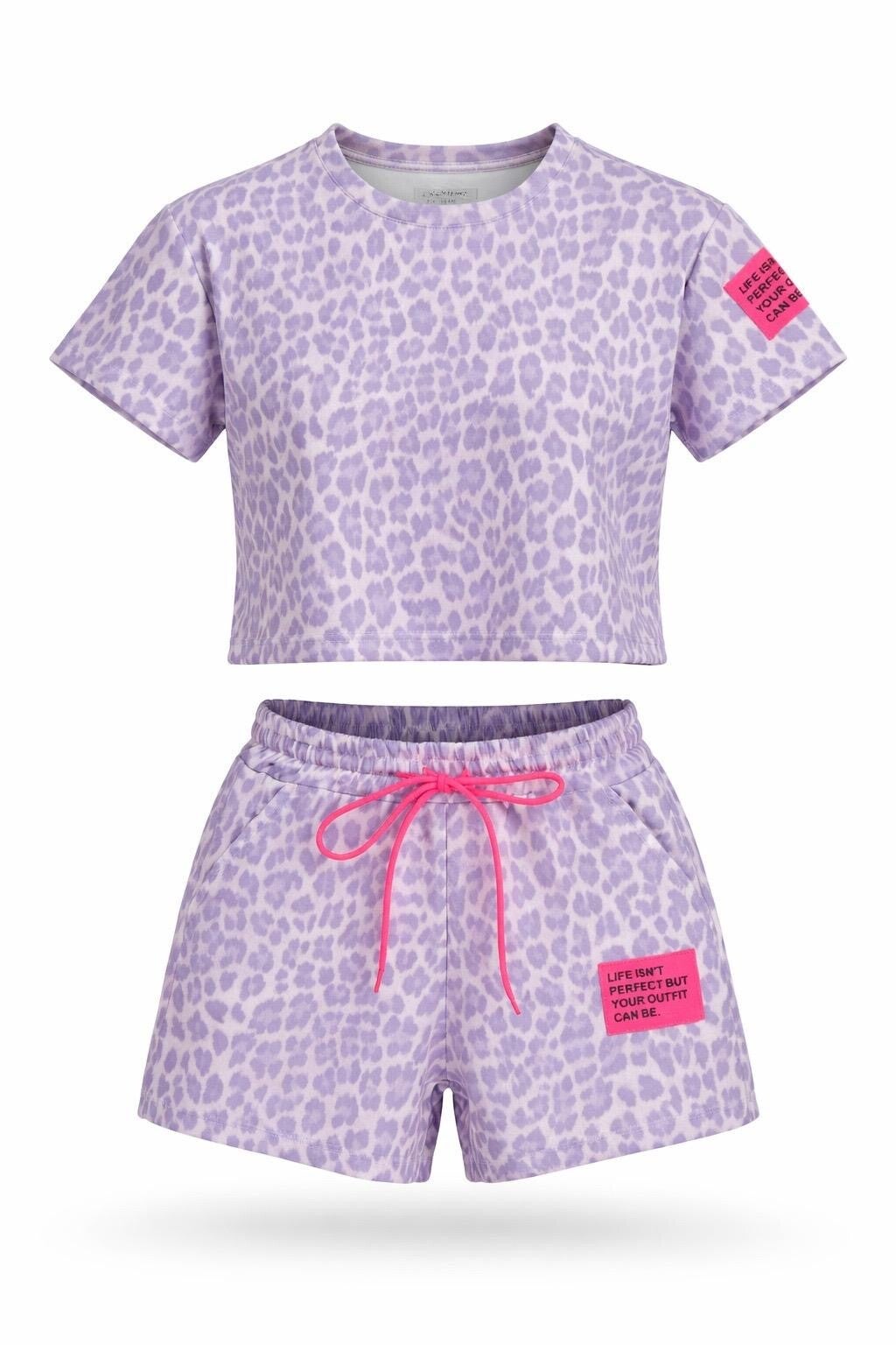 26193 Sia Comfy set Panterprint paars