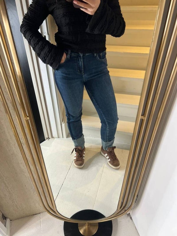 615 spijkerbroek donkerblauw