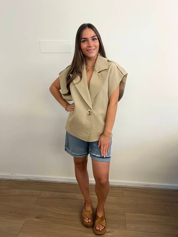 Luxery Beige/Taupe Gilet