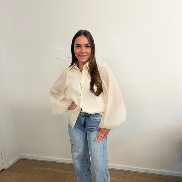 Elli white Blouse Créme