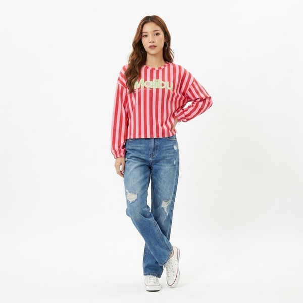 Malibu trui - Roze/Rood one/size
