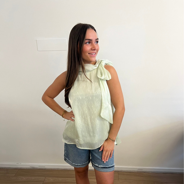 Elli white Luna Mint Blouse