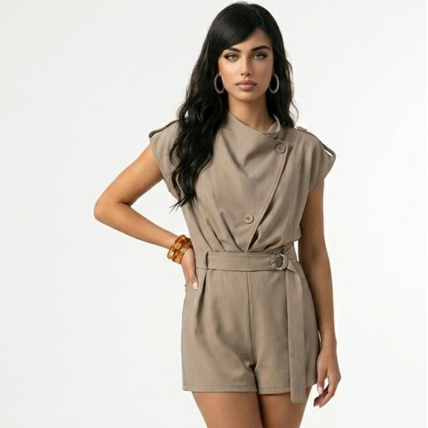 Elegante One-size Jumpsuit Beige/taupe
