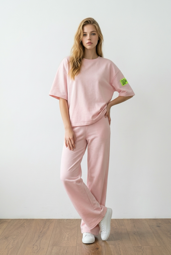 26225 Effortless joggingsuit pink