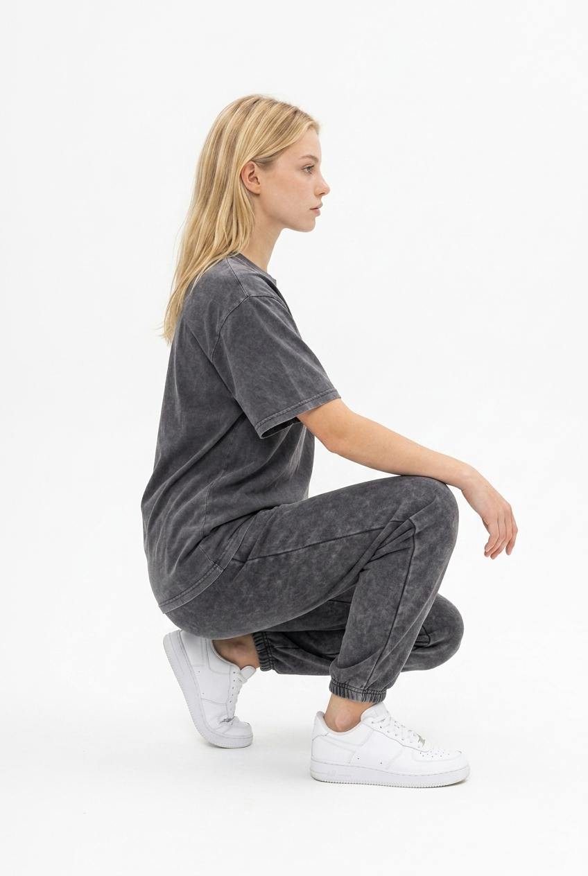 26283 Iconic Basic Tee Grijs