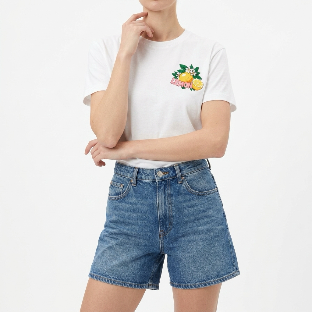 26299 Easy Lemon T-shirt Wit
