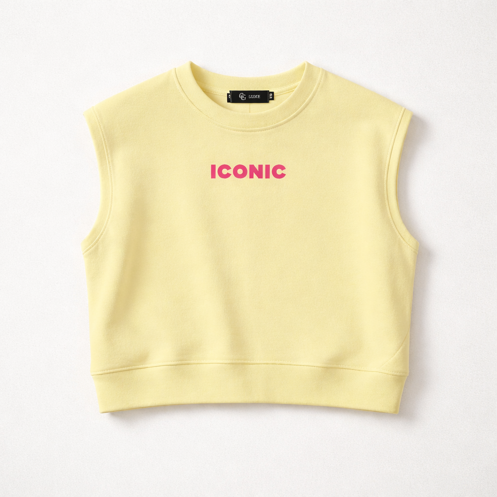 26288 Nora Iconic Sleeveless top Butter Yellow