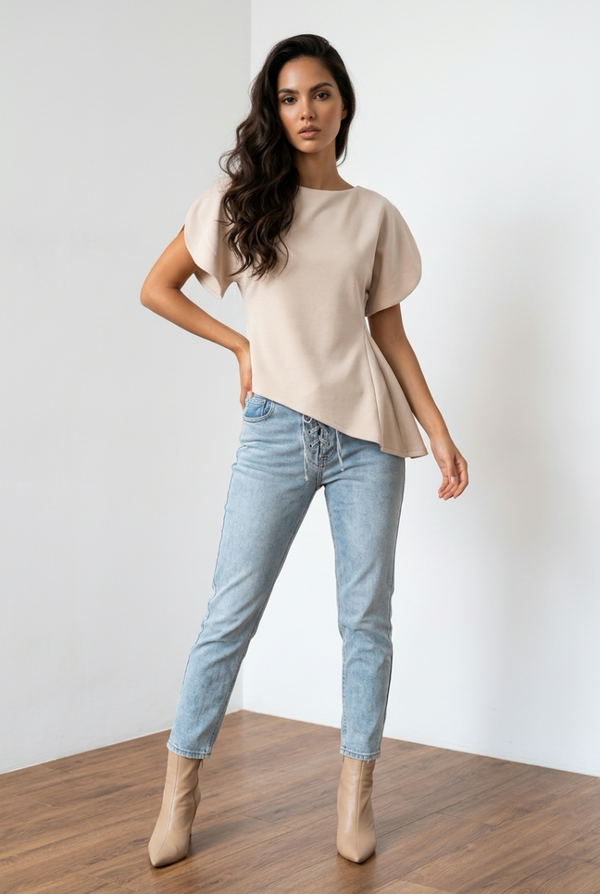 26271 Sophie chic top beige