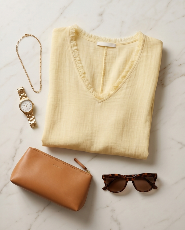 Sunny Breeze Linnen Dress – Butter Yellow