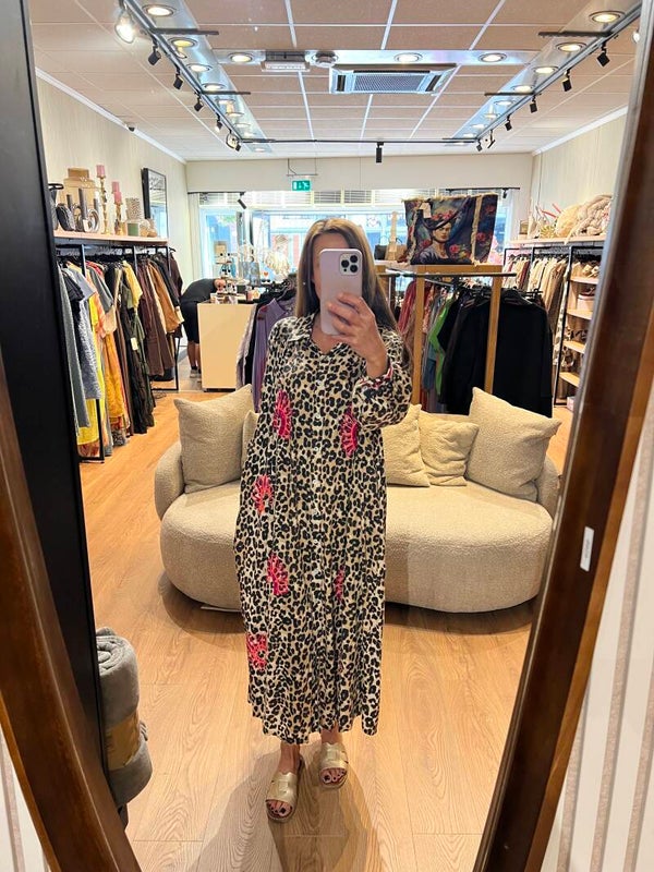 508 Panter jurk Gold & Silver Bianca