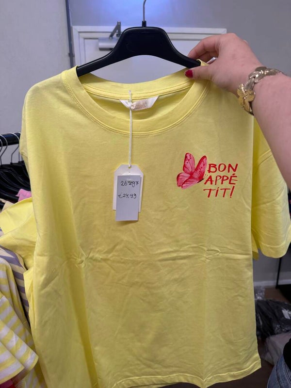 26297 Bon Appétit T-Shirt Geel