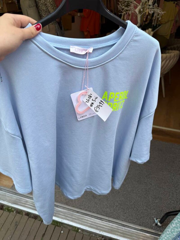 26381 Lola Spritz T-Shirt Blauw
