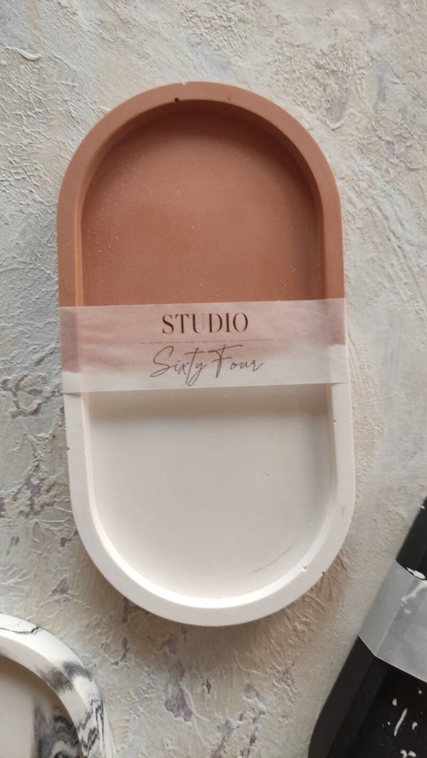 Studio Sixty Four Oval Tray roze/roest