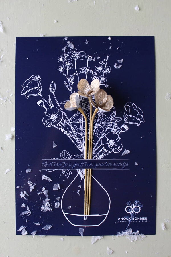 Kerst met jou geeft een gouden randje - naturel