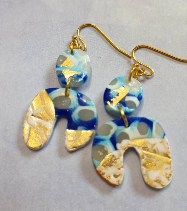 Golden Tide  Arch Earrings