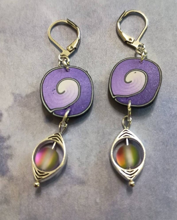 Violet Zen Horizon Dangles