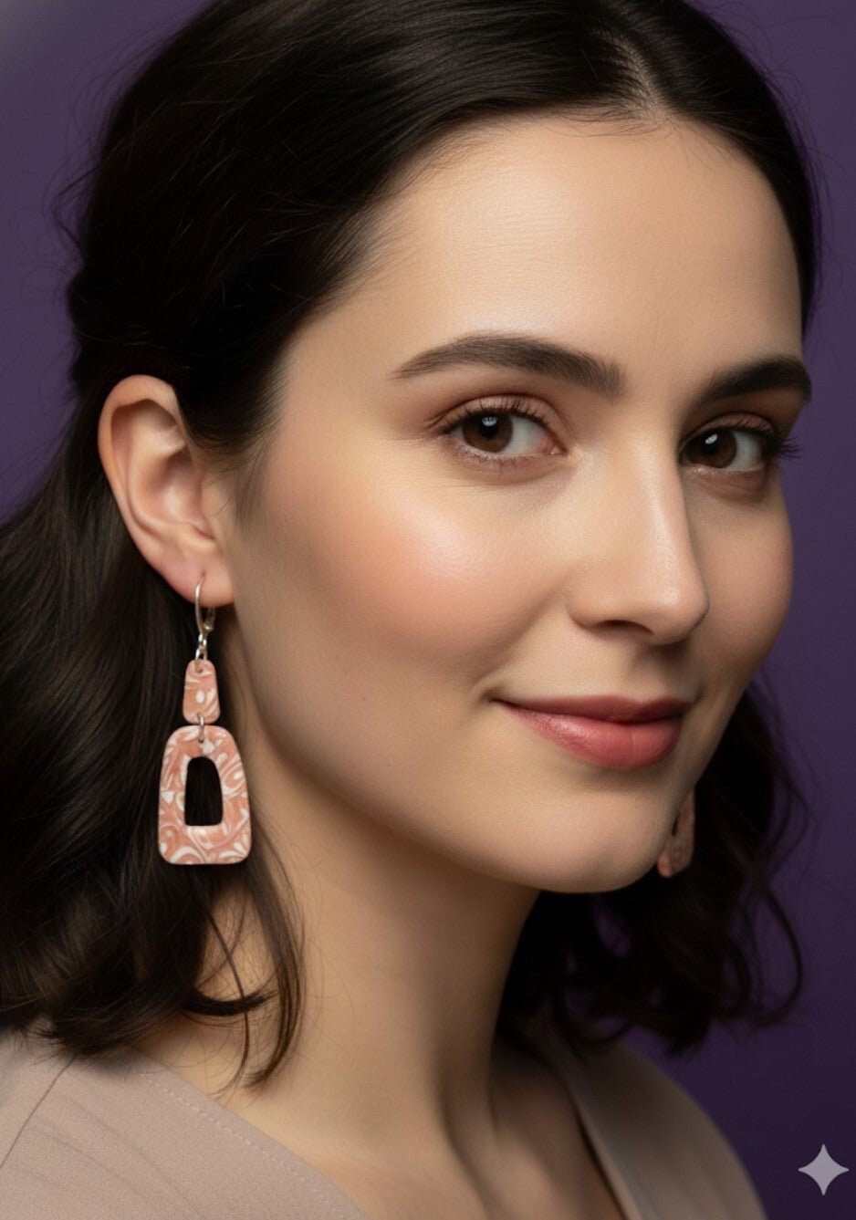 The White Lace Collection: Timeless Elegance 🤍✨Trapezoid Earrings