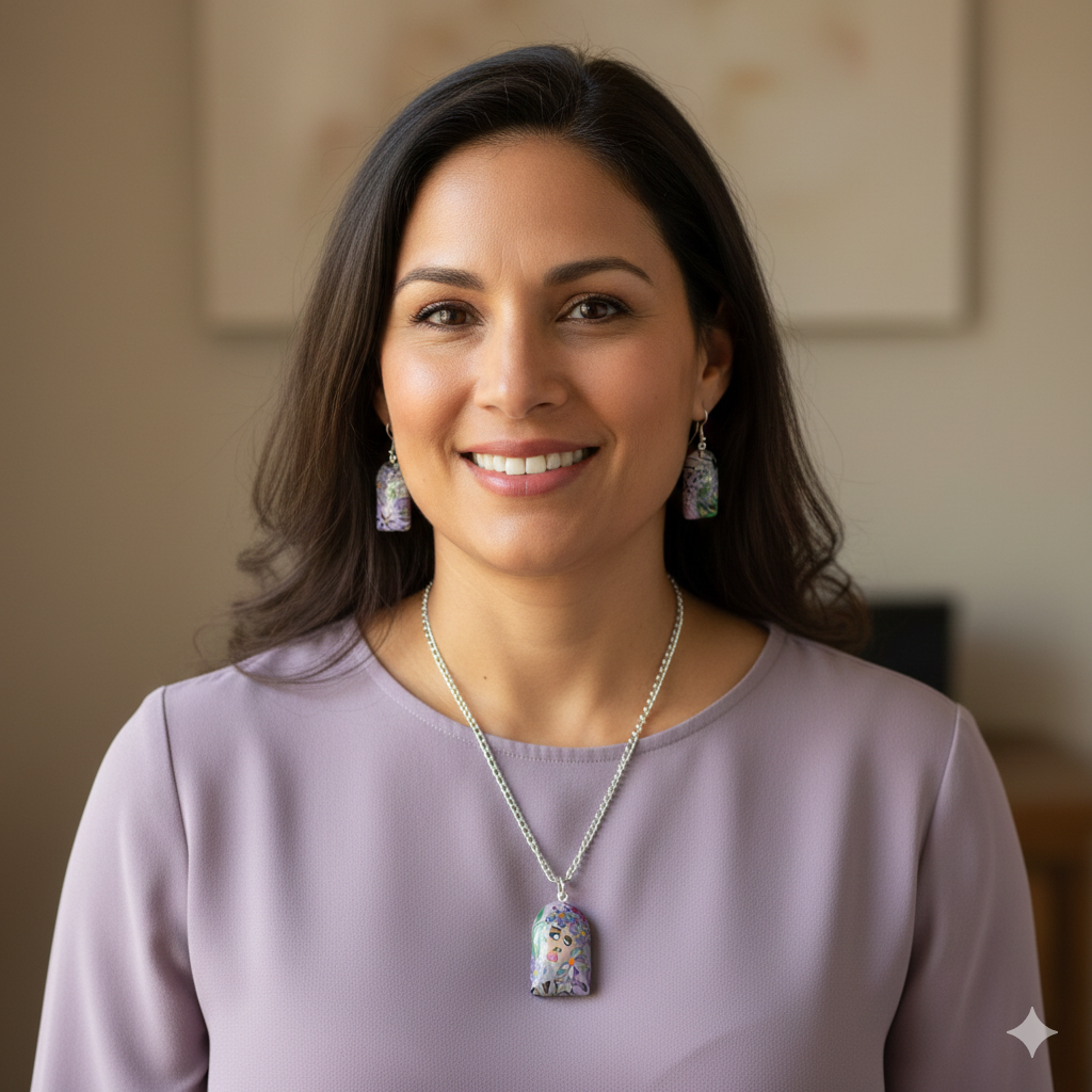 Attitude Lady Arch Necklace and Earring set