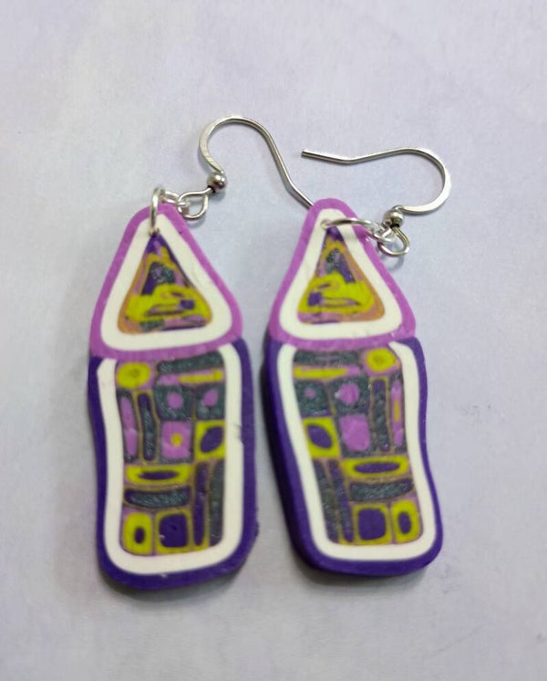 Lavender Zen Mosaic Dangles