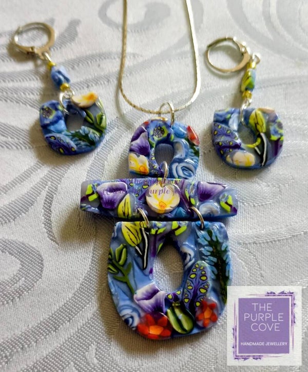 The Whimsical Garden Tiered Necklace & Earring Set